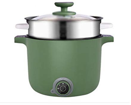 OQHAIR Olla pequeña Multifuncional para el hogar, Olla Caliente para cocinar Fideos, Olla eléctrica para Dormitorio con Olla eléctrica pequeña integrada