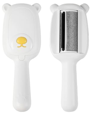 1TO3GO Pet Hair Remover Roller Compact Cat/Dog Hair Remover Deep Clean Convenient to Carry Reusable Lint Roller for Carpet, Furniture, Clothing and Bedding, Carpets and Car Seats (White)