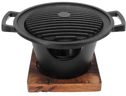 Mini gril de table, poêle à barbecue japonaise sans fumée, barbecue au charbon de bois pour une personne, pour pique-nique intérieur et extérieur