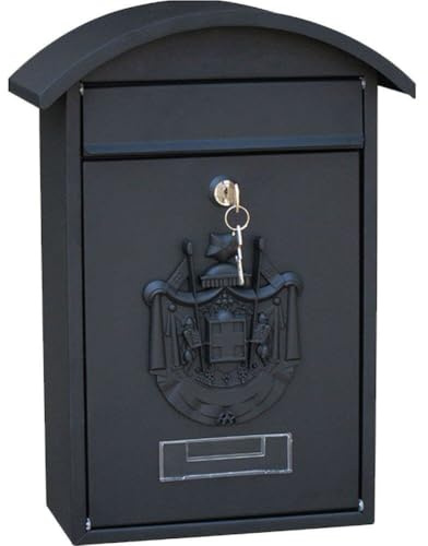 Boîte Aux Lettres, Boîtes Aux Lettres Murales pour L'extérieur, Boîte Aux Lettres Vintage Verrouillable, Boîte Aux Lettres Extérieure en Métal pour Décoration De Maison
