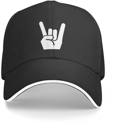 Basecap Rock Devil Horns Simple Icon Baseball Cap Designermütze Ballcap Golfmütze Solarmütze Golfmütze Damen Herren