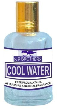 COOL WATER attar for Suitable for Daily uses,Occasions & parties long lasting Fragrance roll on Perfume Oil Leak proof available in travel size for unisex 100ML With sr glass bottle