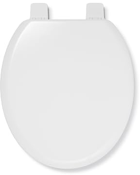Croydex Wooden Toilet Seat with Stick'n' Lock Hinges (Abberton) | Easy to Install Hinges | Anti-Bacterial Treated Surface | Sustainable Moulded Wood | Adjustable Hinges | Heavy Duty