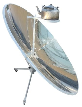 SOFTTO Réchauds de camping Four solaire à eau bouillante for cuisine de camping en plein air, cuiseur solaire parabolique de 59 pouces, 800 à 1000 ℃ Pour la randonnée et la randonnée