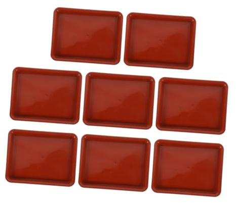 BESPORTBLE 8pièces Plateaux Rectangulaires pour Jardinières Bac à Eau Et Soucoupe pour Bonsaï Résistant