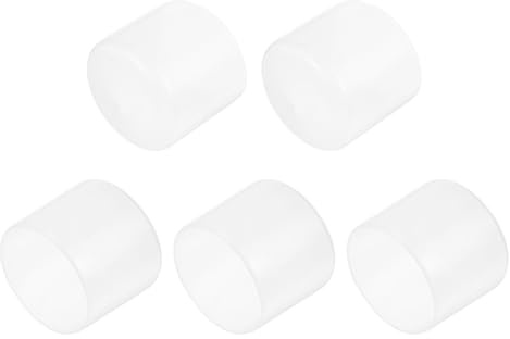 QUARKZMAN 5 Stück Gummi Endkappen 60 mm Kunststoffkappe Gummikappen Schutzkappen Abdeckung Fußkappen für Stuhlbeine Tischbeine Schrauben Bolzen Gewinde Metallstäbe Rohr Zaunpfosten Klar