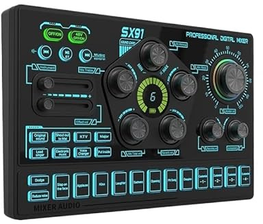 OUTFYT Interface de Carte Son XLR en Direct à Effets Multiples Professionnels SX91,Une ExpéRience Sonore Plus IntéRessante