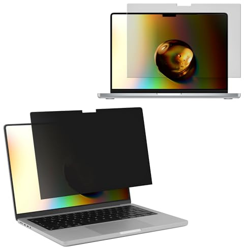 kwmobile Sichtschutzfolie für Apple MacBook Pro 16.2 2024 M4 A3403 / A3186 Folie - Blickschutzfolie Privacy Screen - Laptop Folie - Anti Spy Folie - Laptop Schutz