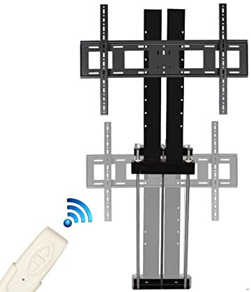 TV-Halterung, elektrischer TV-Lift, kann im Schrank versteckt Werden, mit Fernbedienung und Schaltersteuerungsdesign, passend für 37-75-Zoll-Flachbildfernseher mit bis z (Black)