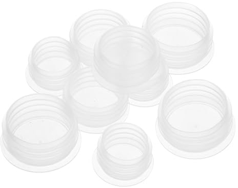 MOLUCKFU 150 pièces Couvercles Bouchons Plastique Étanchéité Bocaux Verre Transparent pour Stockage Alimentaire et Bouteilles