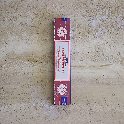 Satya Sai Baba Nag Champa Sacred Ritual - Varillas de incienso (180 gramos, 12 paquetes de 15 gramos, cada una en una caja, calidad de exportación)