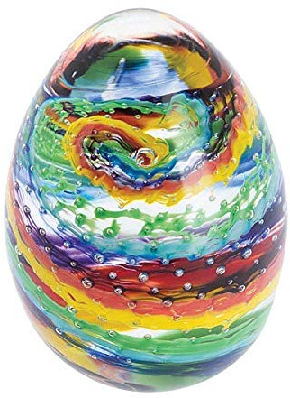 Caithness Glass Rainbow Blessing Paperweight | Handcrafted Glass Paperweight | Made in Scotland | Gift or Collectable