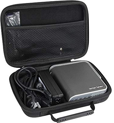 Hard EVA Travel Case for ViewSonic M1 WVGA Ultra-Portable Projector with Dual Harman Kardon Speakers by Hermitshell
