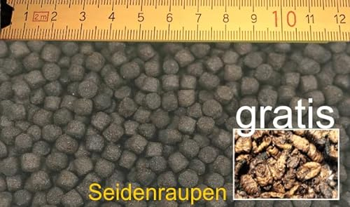 Fischfutter SAHAWA Teichfutter Koifutter schwimmend 5kg Beutel 3mm+ Probe Seidenraupen, Primo Float, schwimmend,Teichfutter,Premiumfutter
