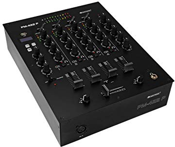 OMNITRONIC PM-422P 4-Kanal-DJ-Mixer mit Bluetooth und USB-Player