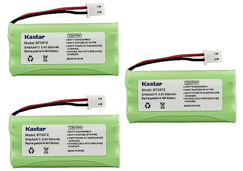 Kastar 3-Pack Ni-MH Battery, AAAA 3.6V 600mAh, Replacement for VTech 89-1333-00-00 89-1333-01-00 8913330000 8913330100 BT5632 BT5872 LS5101 / 5101 LS5105 / 5105 LS5145 / 5145 LS5146 / 5146 CPH-517J