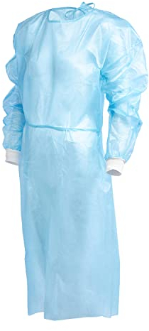 IEA Medical Schutzkittel Einweg XL (10er Set), Schutzanzug Einweg, OP Kittel, Arztkittel, Overall, Antiviral, Flüssigkeitsabweisend, EN 14126, KAT III