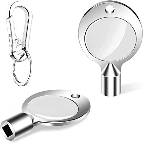 Profiwoab 2pcs Radiator Key 5 mm Square Radiator Bleed Key, Bleed Key for Meter Box Radiators and Faucet