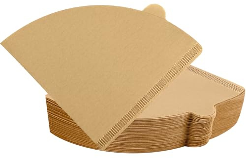 Coffee Filters, Cone Coffee Filters Size 02, 1-4 Cups, 200 Count, 2 Cone Filter for Pour Over and Drip Coffee Maker, Natural Brown Unbleached
