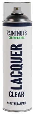 Clear Lacquer Spray Can - Fast Drying & High Gloss Protective Coating Paint Care for Cars & Motorbikes - 500ml