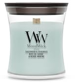 WoodWick Candela profumata | Candela Mini Hourglass | Sagewood & Seagrass | Regali perfetti per donne