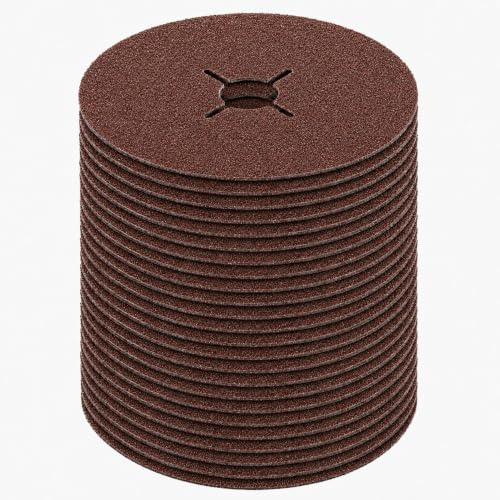 Fiberscheiben 125 mm 25St K60 Flex Winkelschleifer – Schleifscheiben Holz Metall