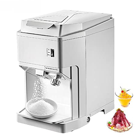 STMKB Trituradora De Hielo, Máquina Trituradora De Hielo En Cubos Eléctrica Comercial De 120 Kg/h, Picadora De Cono De Nieve, Capacidad para 2,3 Kg (5,1 LB) De Hielo
