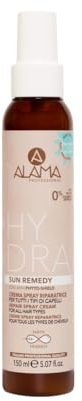 A ALAMA Professional Alama Hydra Crema Spray Riparatrice Solare per Capelli, Spray Ristrutturante e Anticrespo senza Risciacquo con Filtri UV Naturali, 150 ml
