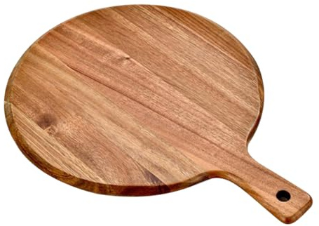 Alipis Planche à Pizza Bois Plateau De Cuisine Avec Poignée Planche à Découper Pour Servir Les Aliments