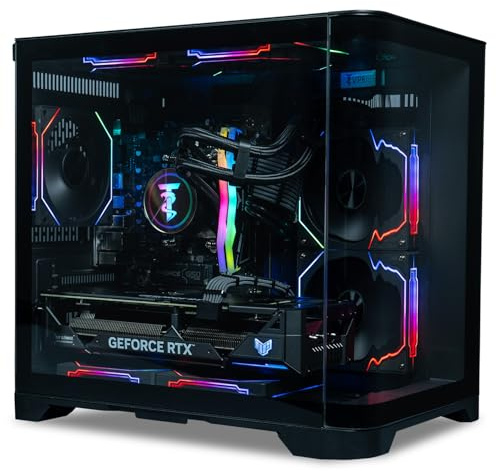 ViprTech Reaper 4.0 Gaming PC - AMD Ryzen 7 8700F (5.0Ghz Liquid Cooled), RTX 5070 12GB, 32GB DDR5 RAM, 2TB NVMe SSD, 800W Gold, VR-Ready, WiFi BT, Win 11, Desktop Computer, Black