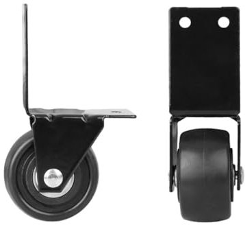 AJTUTUS Heavy Duty Caster Wheels Fixed Caster Wheel Right Fixing Wing Air Hotel Lobby Luggage Cart Suitcase Trolley