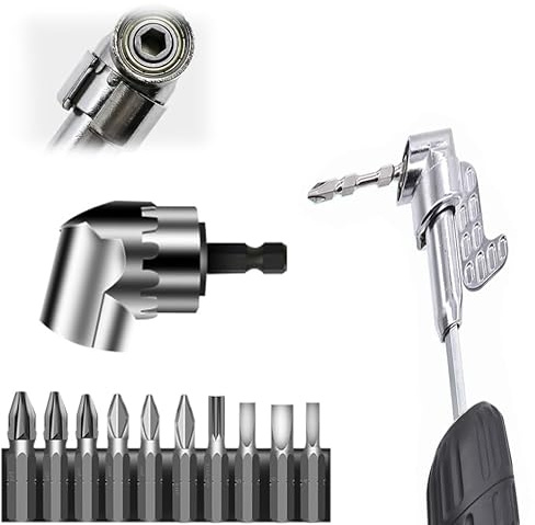 Winkelschrauber Aufsatz Winkelaufsatz für Akkuschrauber: 105° Winkelschrauber Vorsatz Adapter with Multi-function Bend Screwdriver Bit - Winkelbohraufsatz für Garage Bauarbeiter