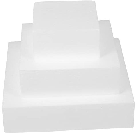 IWOWHERO 3pezzi Modelli di Torta Cubica Riutilizzabili per Decorazioni Nuziali e Pratica di Strumenti per Decorare Torte per Feste e Occasioni Speciali