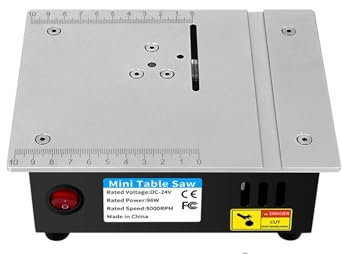 Mini scie de Table multifonctionnelle 96W 24V, 5000 tr/min, scies de bureau électriques, établi for le travail du bois, tour, Machine de coupe, outil de bricolage, lame de 63mm Pour les débutants