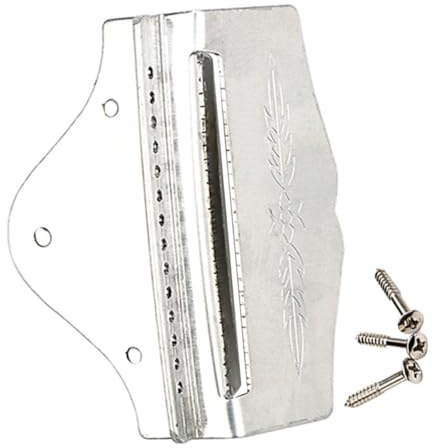 UPKOCH Tailpiece Resistant to Deformation Improves Volume Silver Colour Mandolin 14-string Metal Accessory for Mandolin for Enthusiasts and Lovers
