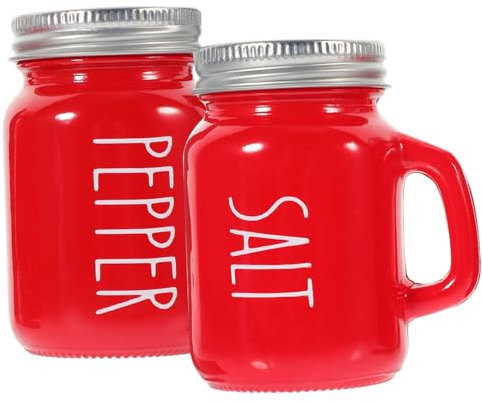 Dispensador de Sal y Pimienta de 130ml, Vidrio y Aluminio