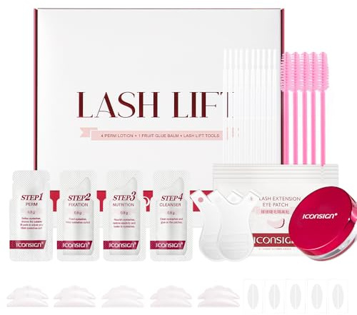 ICONSIGN Lash Lift Kit with Glue Balm, Single Sealed Packaging Eyelash Perm Kit