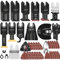 LEILUO 134 Stück Multitool Sägeblatt Set Oszillierende Sägeblätter Sandpapier und Schneide Zubehör mit Aufbewahrungstasche Universelles Multi-Tool Zubehör Kompatibel mit DeWalt Makita Dremel und mehr
