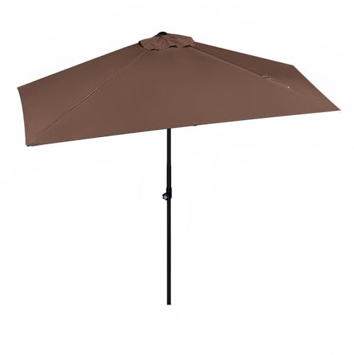 Ombrellone da giardino da 245 cm, altezza regolabile, per balcone e montaggio a parete, parasole da esterno per terrazza, portico e cortile