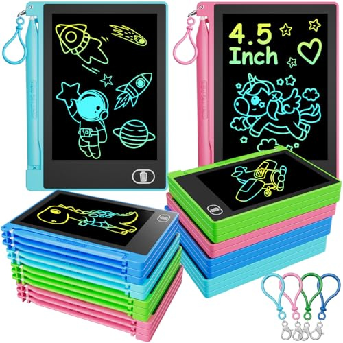 Electight 24PCS Drawing Tablet for Kids Gifts for Party Birthday Christmas | Colorful LCD Writing Board Toys for Boys Girls 3 4 5 6 Years Old Toddlers, Bundles of Erasable Board