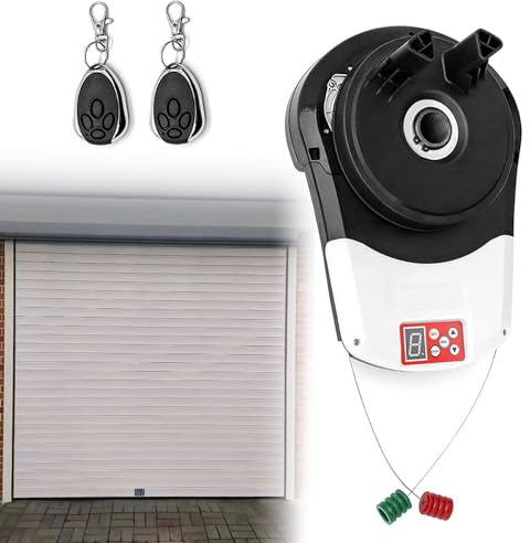 Automatic Roller Shutter Motor for Garage Door, Easy Installation with Remote Control, Ideal for Warehouse, Store, Barn and Farm Use