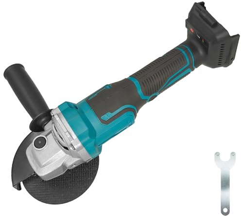 JUTOSGSKW Smerigliatrice angolare a batteria, motore senza spazzole – Smerigliatrice flessibile a batteria per levigatura, taglio e lucidatura. 10000 giri/min