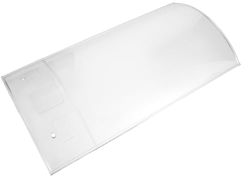 Sewroro Panel de Techo Acrílico Transparente Curvado 200x400x5 Mm para Exteriores, Lámina Corrugada Resistente a UV para Invernadero y Pérgola Jardín, Cubierta y Multipropósito