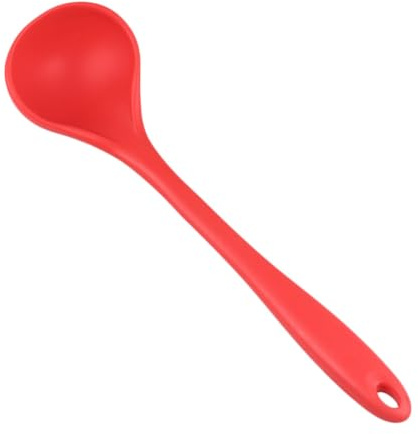 Gadpiparty Louche en Silicone Alimentaire Ustensile Cuisine Résistant et Doux Trou Suspendre pour Usage Quotidien et Réunions Familiales