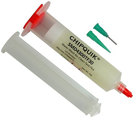 Tack Flux in 30cc syringe no-clean water-washable w/plunger & tip