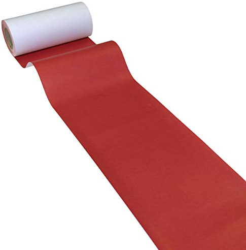 JUNOPAX Papier Tischläufer 50m x 0,20m rot