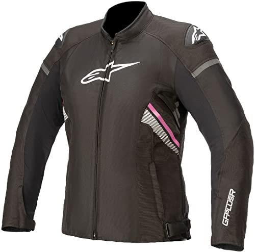 Alpinestars Stella T-Gp Plus R V3 - Chaqueta, color negro, blanco y fucsia