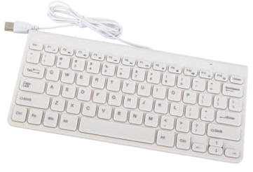 Ensemble Clavier et Souris Filaire, Clavier de Bureau et Souris Ultra-Minces Portables, Jeux multimédias USB, Souris muette pour Ordinateurs Portables de Bureau