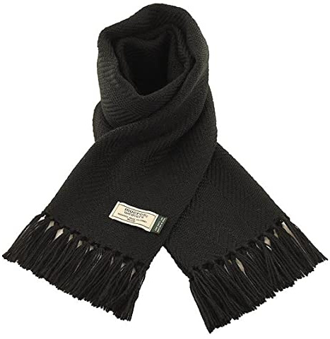 Mucros Weavers Mens Wool Scarf, Handwoven in Ireland, Traditional Fishermans Scarf