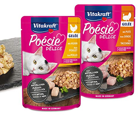 Vitakraft Poésie Déligelee für Katzen Geschmack Huhn - 90 g
